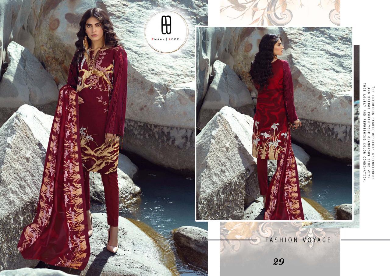Emaan Adeel 3 Readymade Latest Fancy Designer  Pure Lawn Karachi Cotton Dress